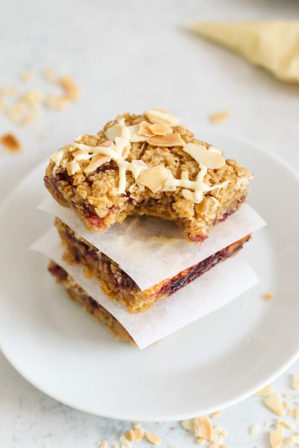 Cherry Bakewell Flapjacks My Morning Mocha
