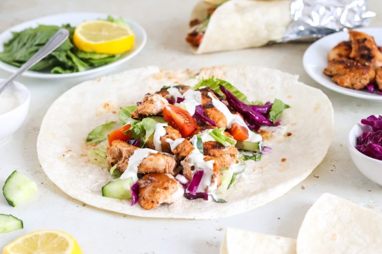 Chicken Shish Kebab Wraps (Roll) My Morning Mocha