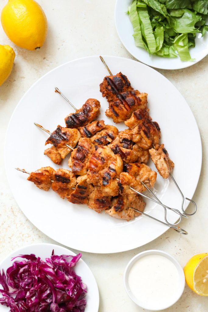 Chicken Shish Kebab Wraps (Roll) My Morning Mocha