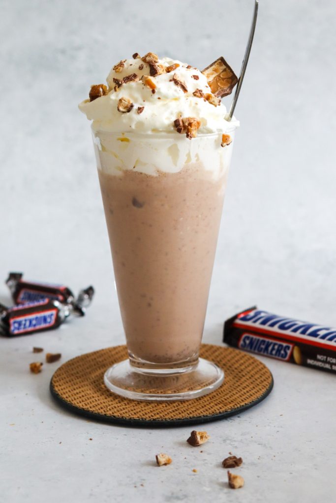 Snickers Milkshake Recipe My Morning Mocha
