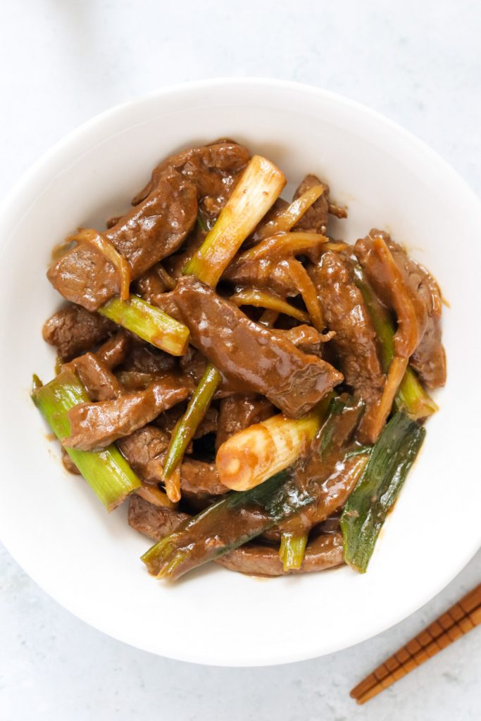 Beef With Ginger And Spring Onion My Morning Mocha