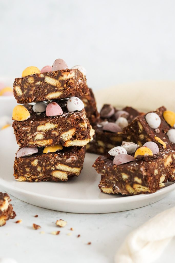 Mini Egg Tiffin (Easter Fridge Cake) My Morning Mocha