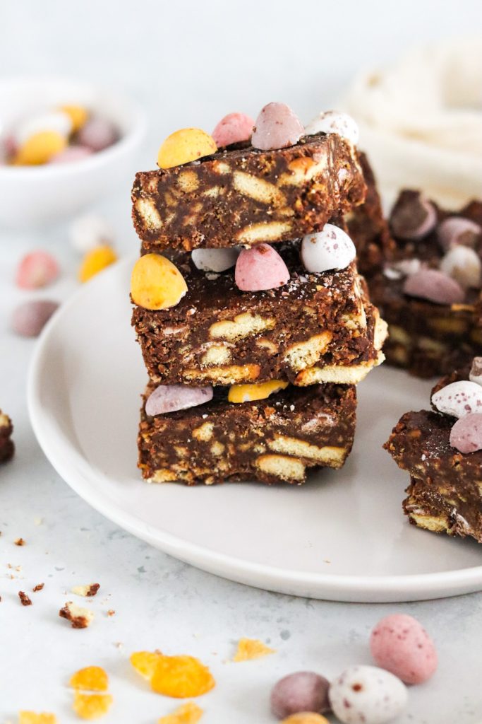 Mini Egg Tiffin (Easter Fridge Cake) My Morning Mocha