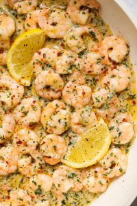 Garlic Butter Prawns (Pan-Fried) - My Morning Mocha