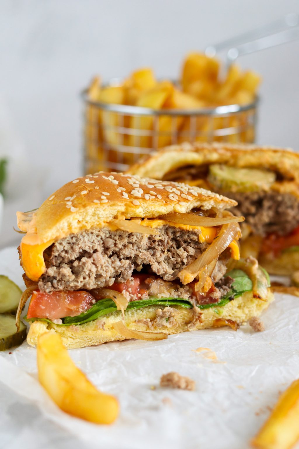 Homemade Beef Burgers (With Cheese) My Morning Mocha