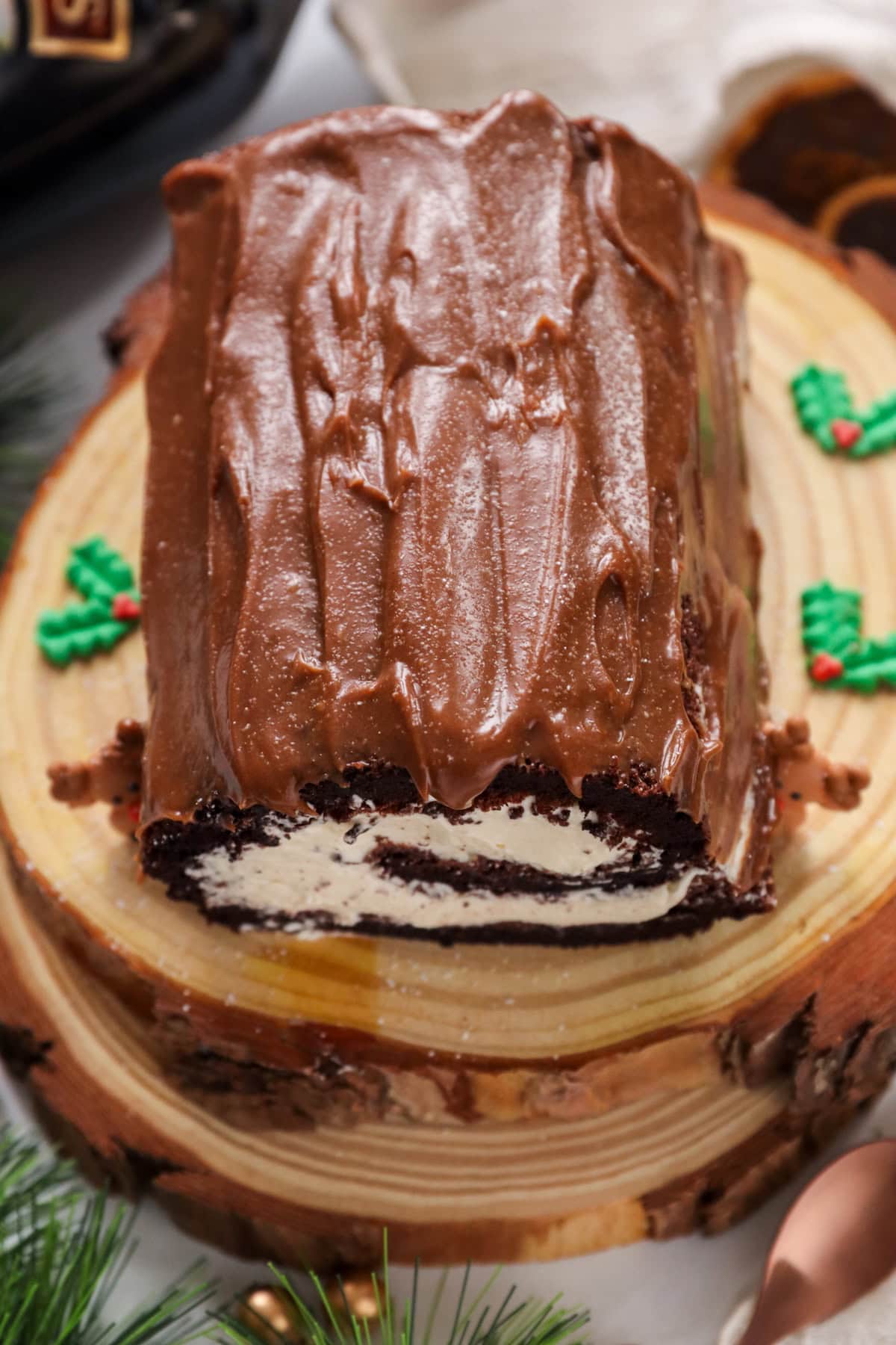 baileys christmas yule log