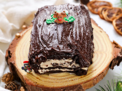 brownie yule log recipe