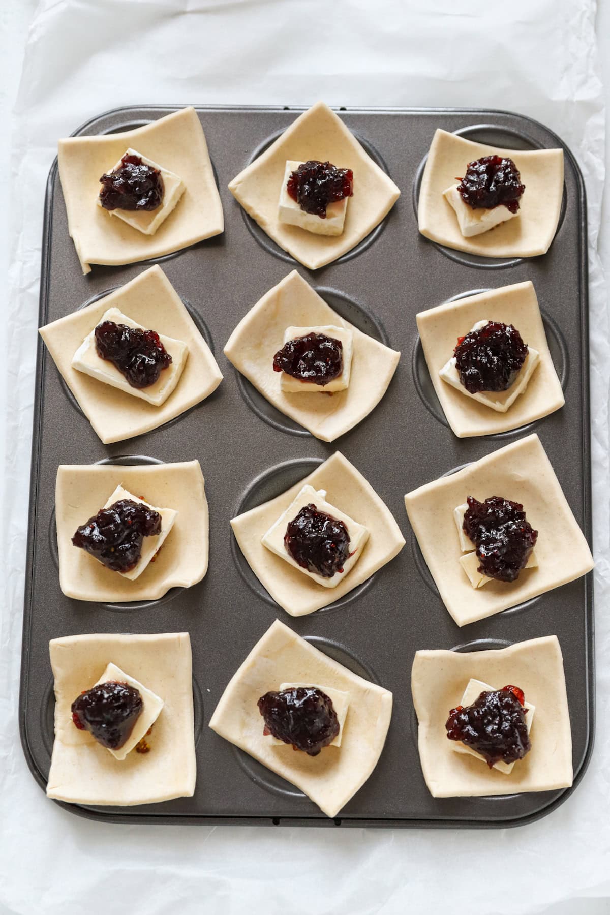 Cranberry sauce added on top