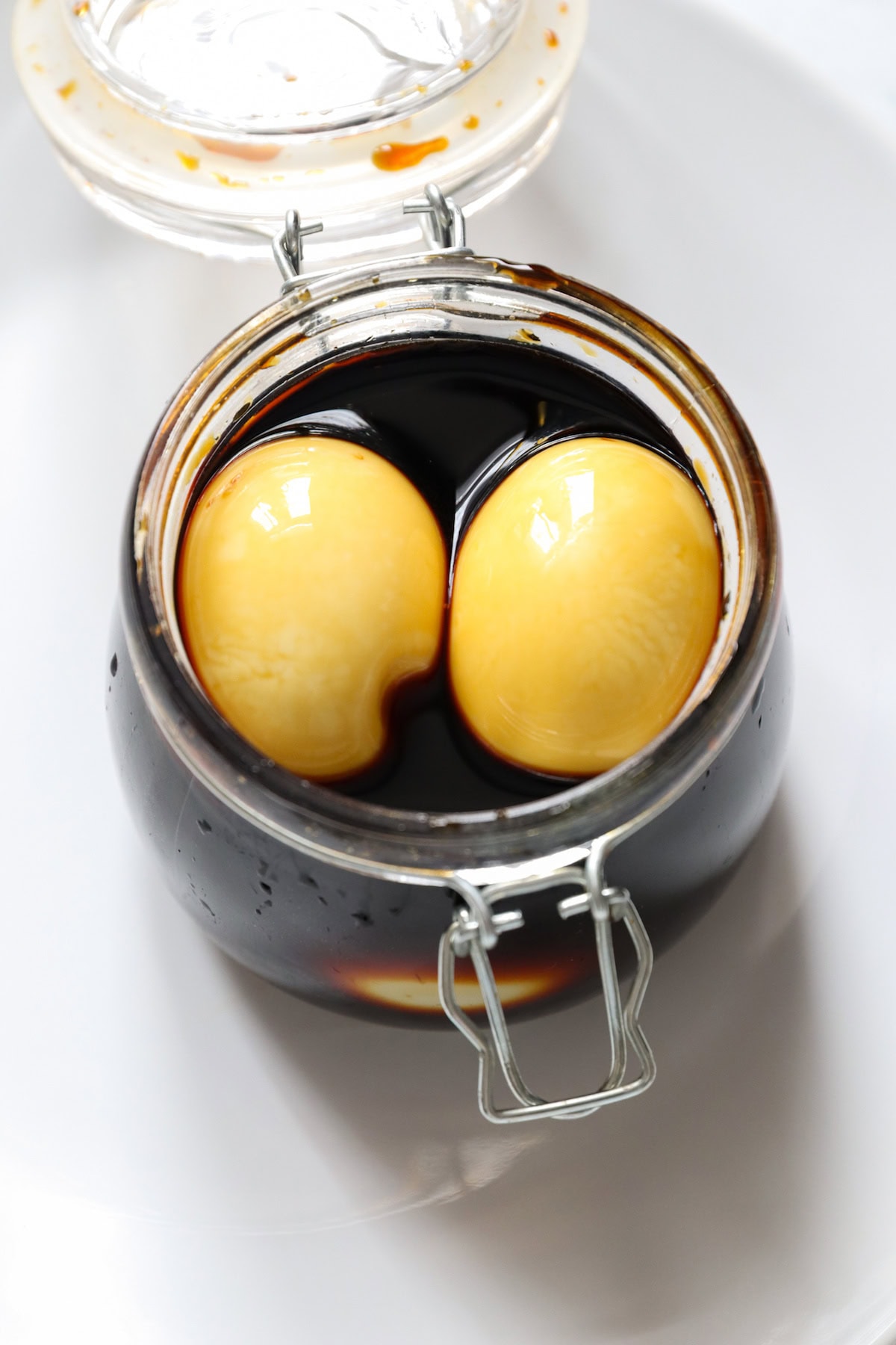 eggs in soy marinade