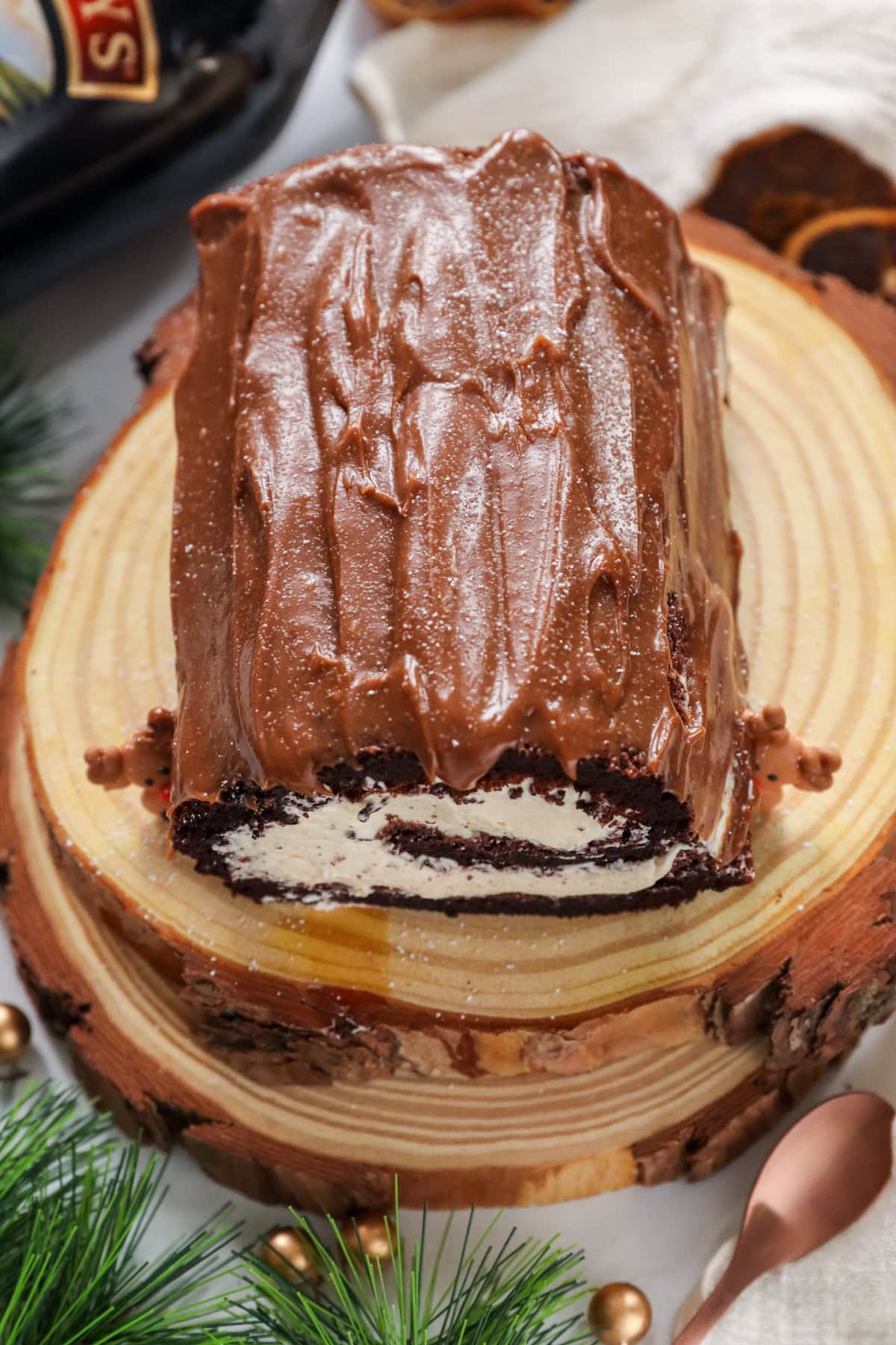 irish cream yule log