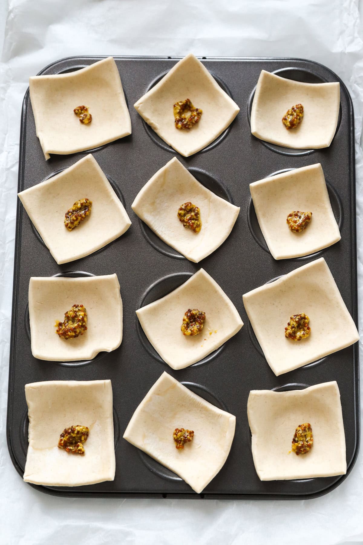 puff pastry with dijon mustard