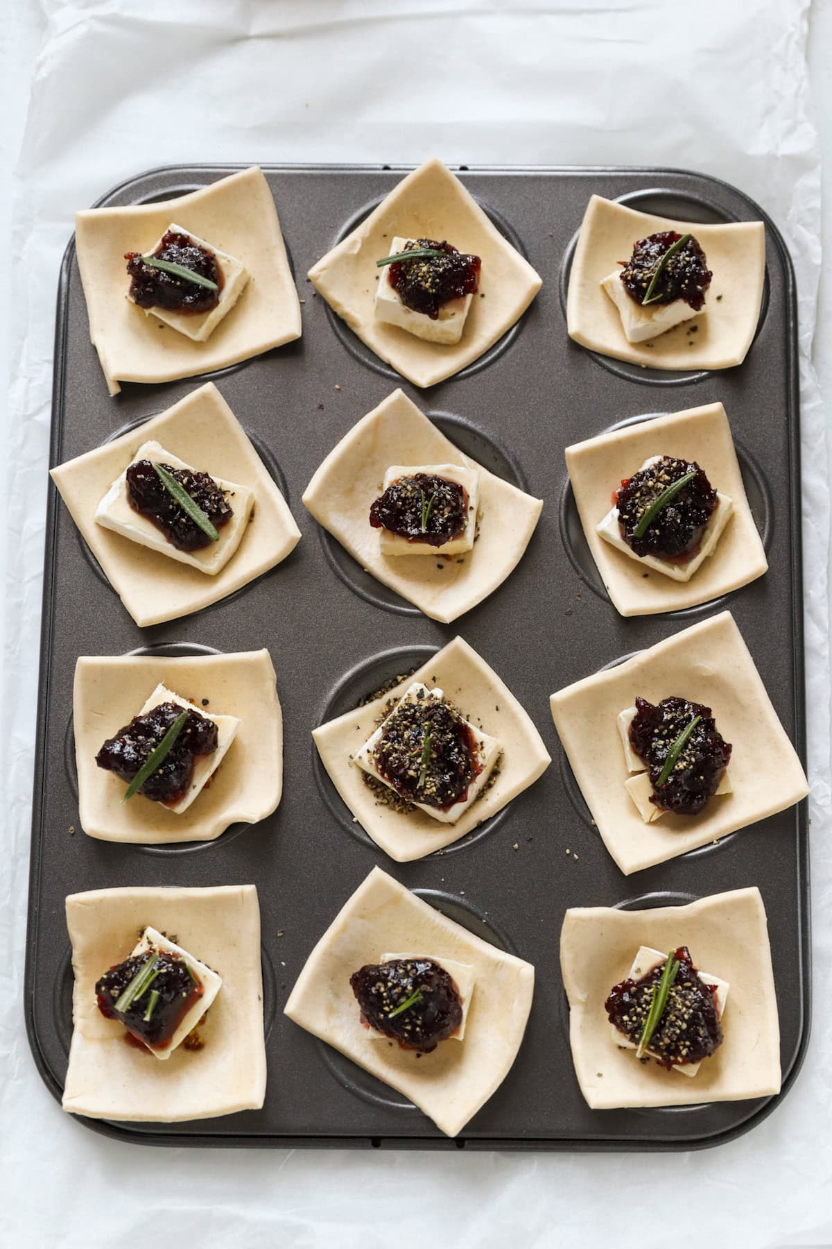 seasoned with salt, black pepper and rosemary