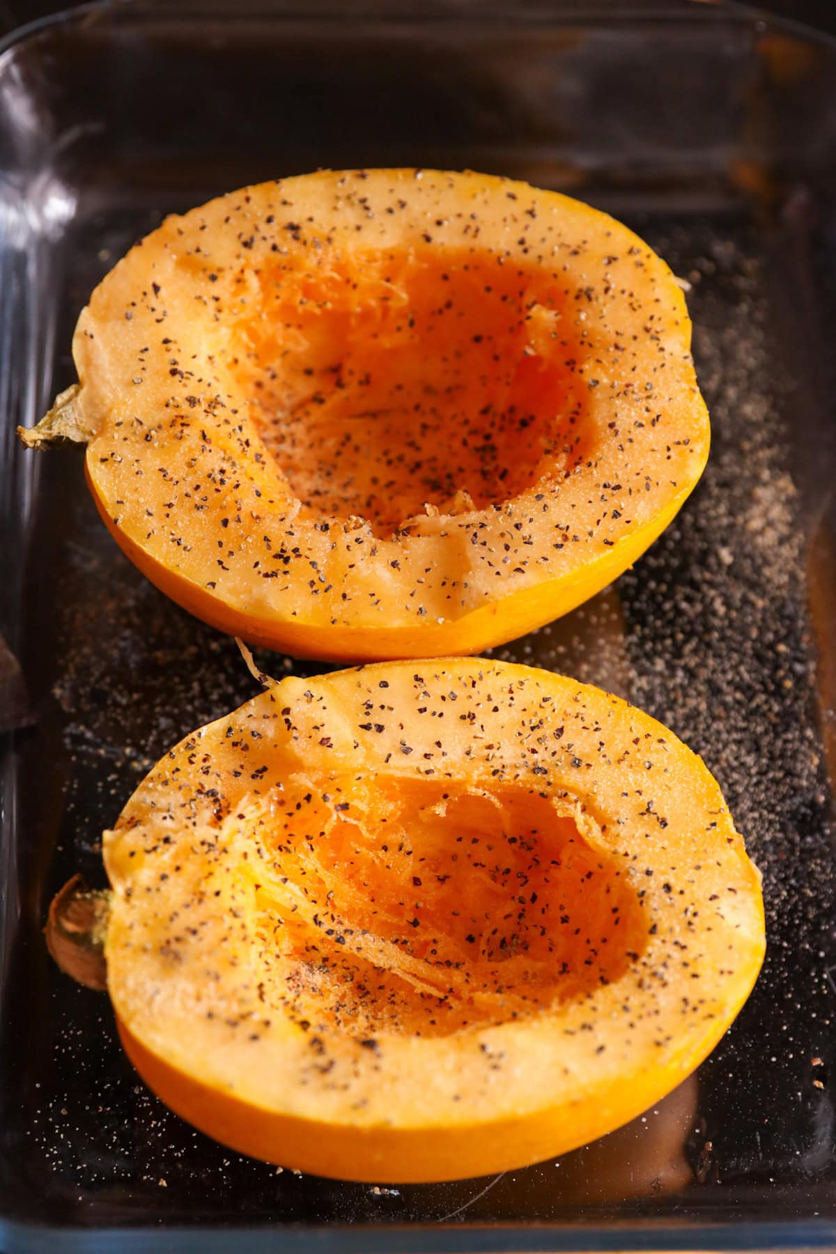 seeds removed from squash