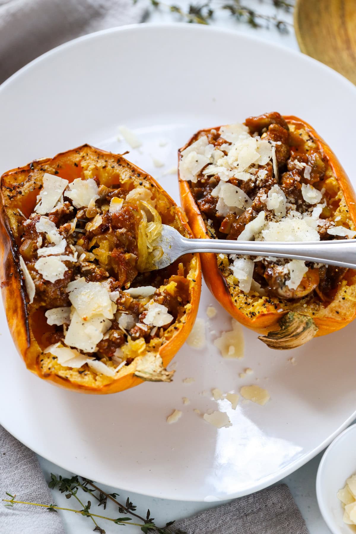 stuffed spaghetti squash