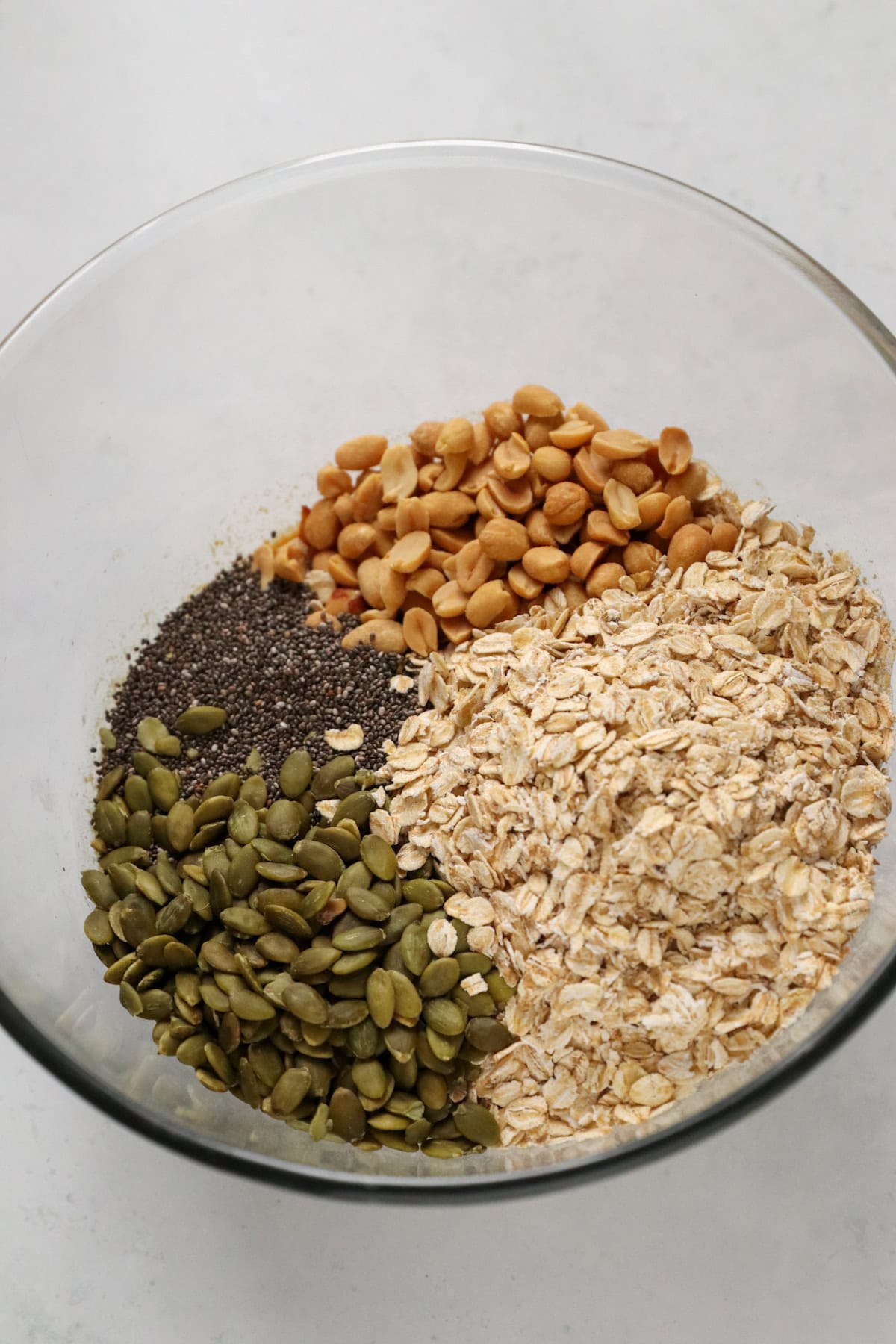 oats, seeds and nuts added