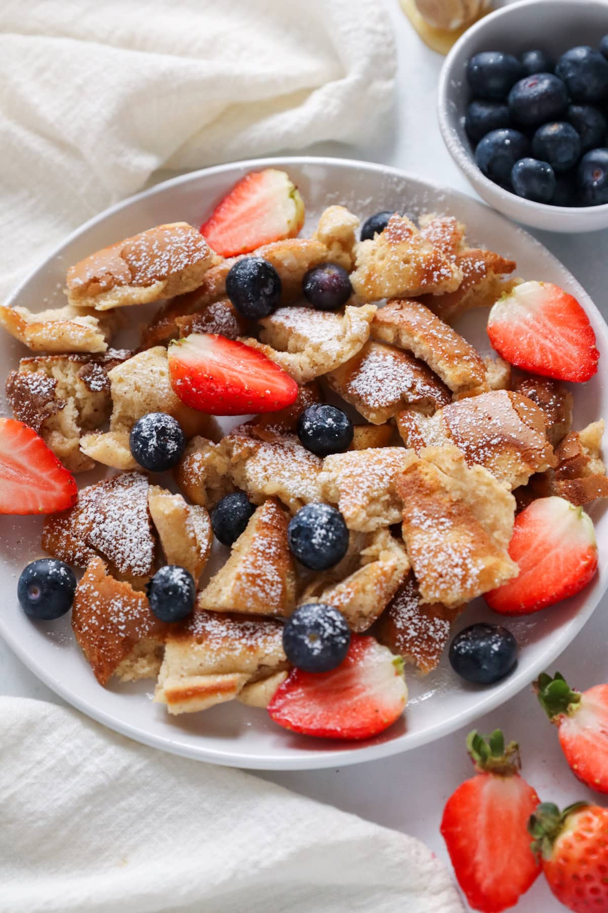 homemade scrambled pancakes