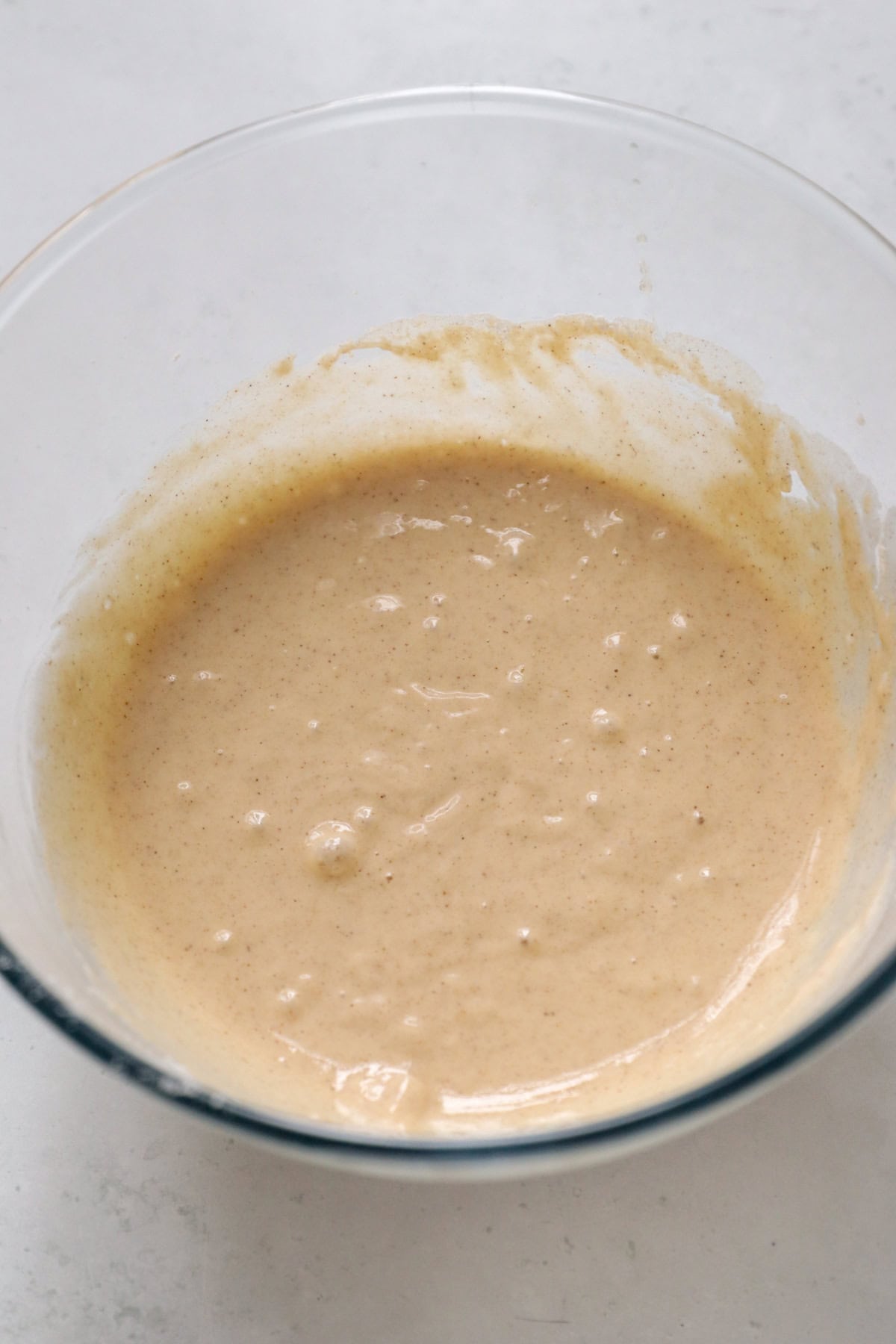 pancake batter in bowl