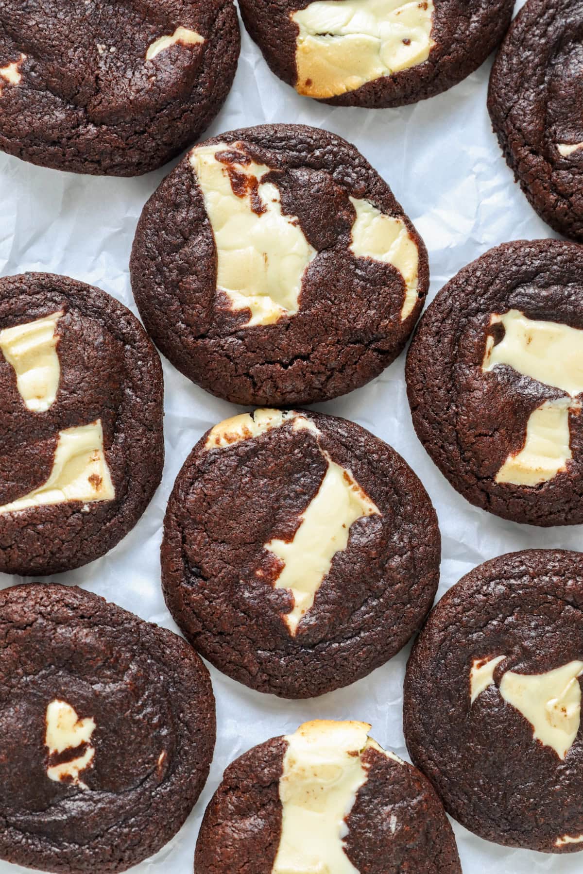 double white chocolate cookies