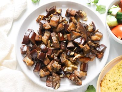 aubergine and garlic stir fry recipe
