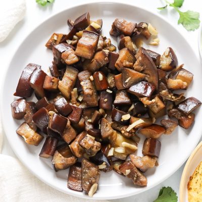 aubergine and garlic stir fry recipe