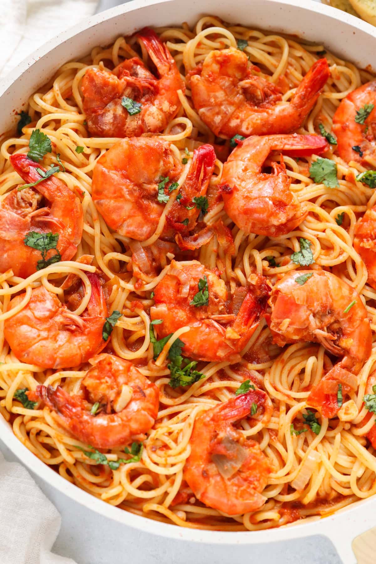 king prawn spaghetti meal