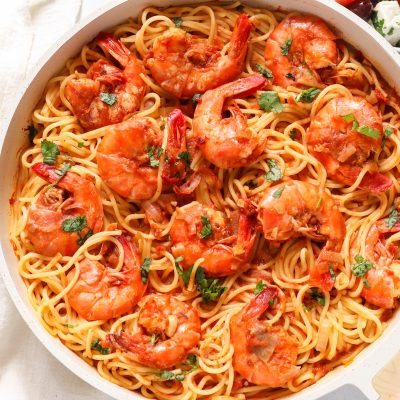 tasty prawn spaghetti recipe